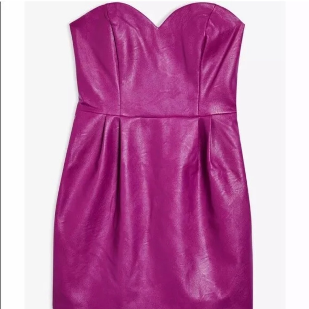 TopShop Bandeau Mini Dress Purple
